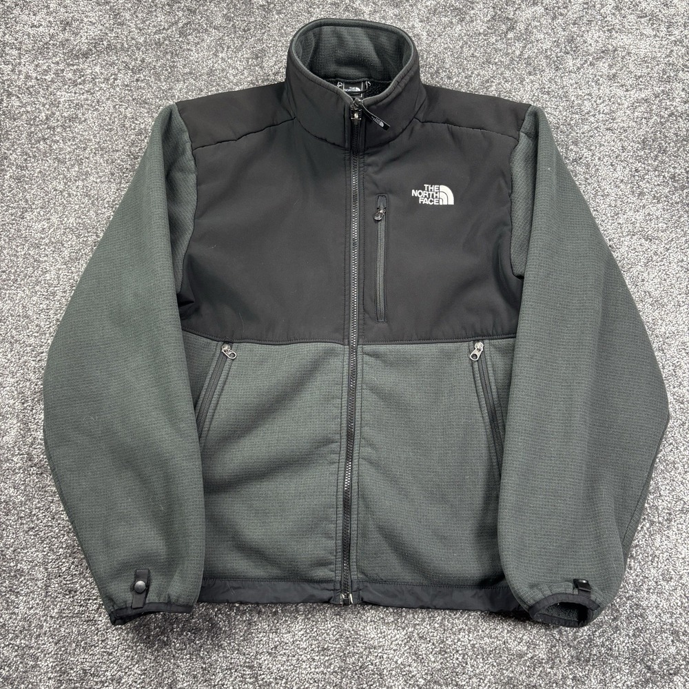 The North Face Denali Jacket Mens Medium Black Polartec Wind Pro Fleece Full Zip